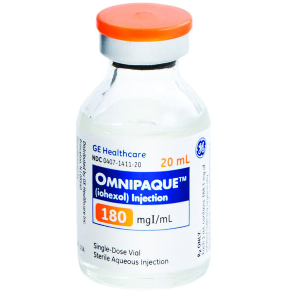 GE OMNIPAQUE 180 20ML VIAL 10/BX