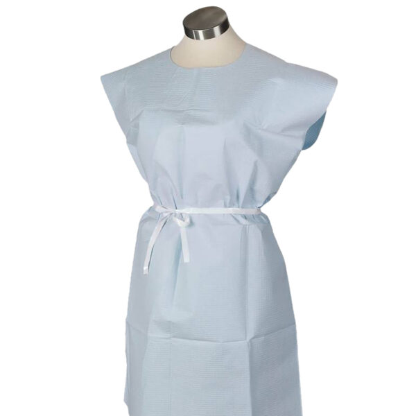 TIDI EXAM GOWN BLUE 30X42 50/CS