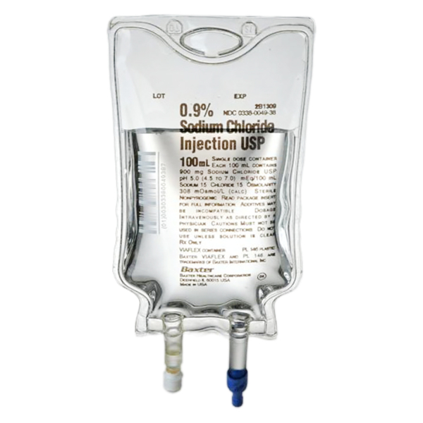 BAXTER SODIUM CHLORIDE 0.9% 100ML-BAG 16/BX