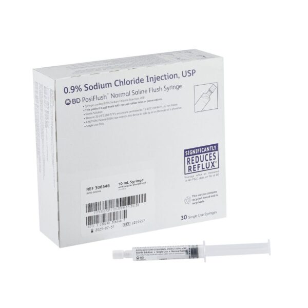 BD SODIUM CHLORIDE 0.9% 10CC POSIFLUSH 30/BX