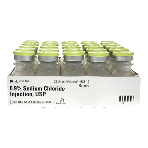 PFIZER SODIUM CHLORIDE 0.9 10ML VIAL 25/PK