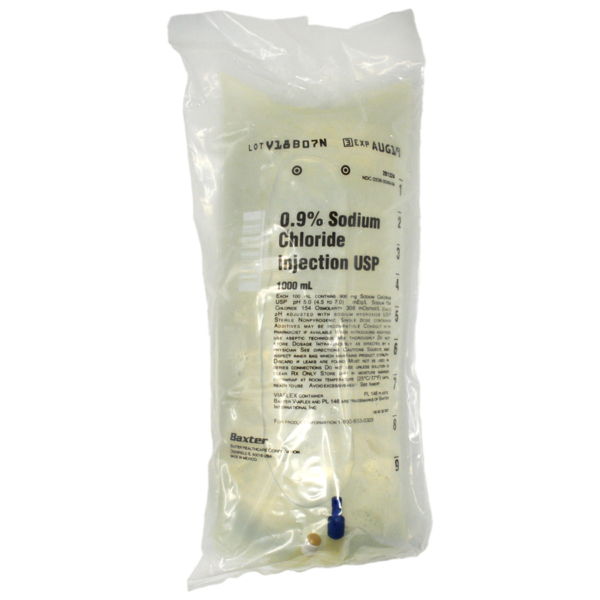 BBRAUN SODIUM CHLORIDE 0.9 1000ML 12/CS