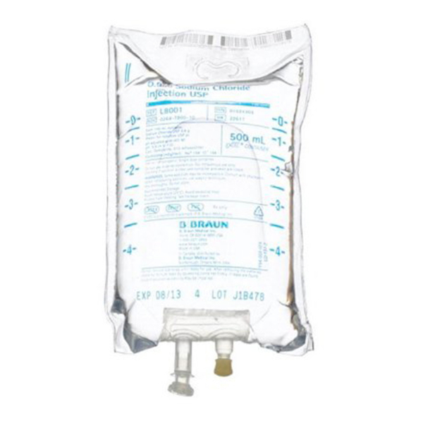 BBRAUN SODIUM CHLORIDE 0.9 500ML 24/CS