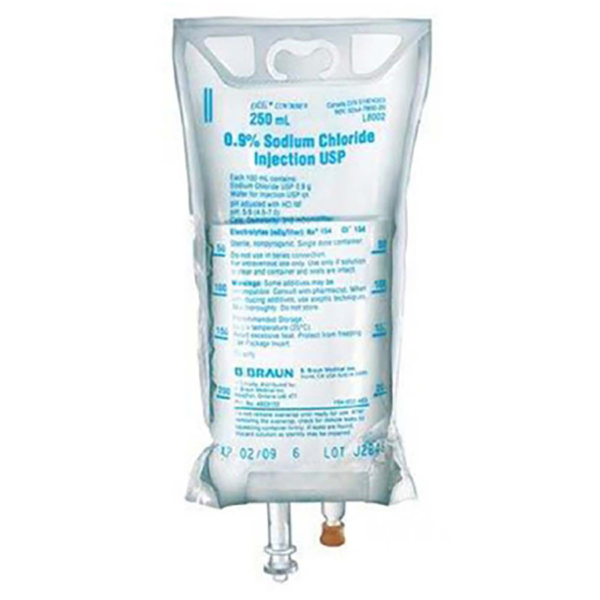 BBRAUN SODIUM CHLORIDE 0.9 250ML 24/CS