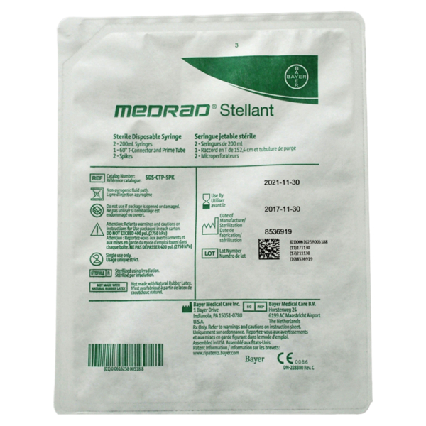 MEDRAD DUAL SYRINGE 200ML T-CONNECT 20/BX - Image 2