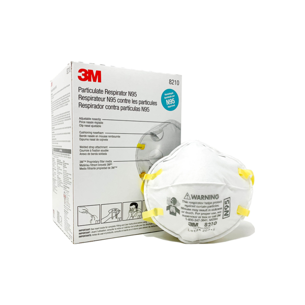 3M 8210 N95 NIOSH MASK20/BX