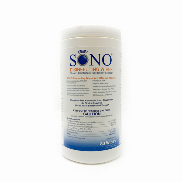 WIPE U/S SONO DISINFECT 6/CS