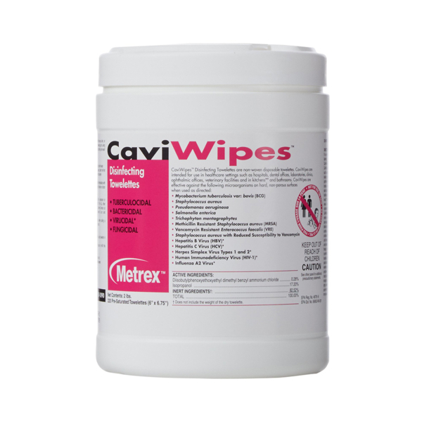 CAVIWIPES DISINFECTANT 6"X6.75"