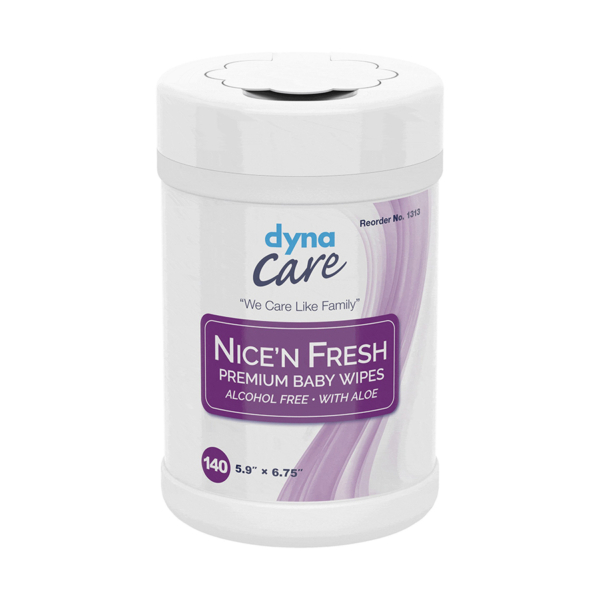 DYNAREX NICENCLEAN BABY WIPE 6X6.75" 12CN/C