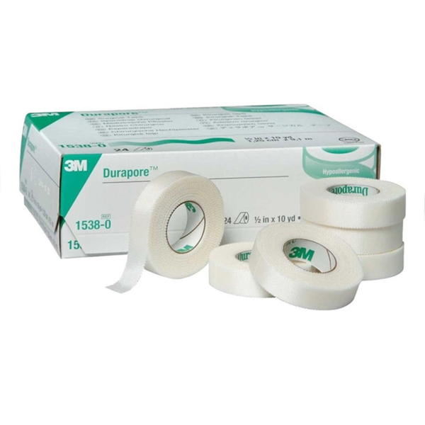 3M TAPE DURAPORE SURGICAL 1/2"10YD 12/BX
