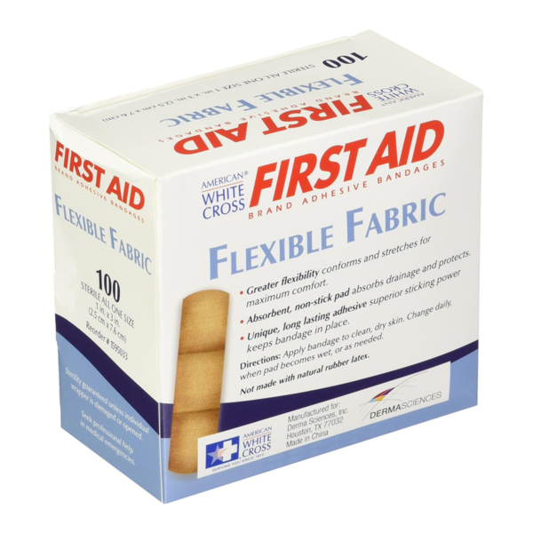 ADHESIVE FLEX BANDAGES 1"x3" 100/BX