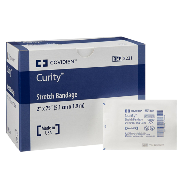 CURITY BANDAGE GAUZE STERILE 2X75 12/BG