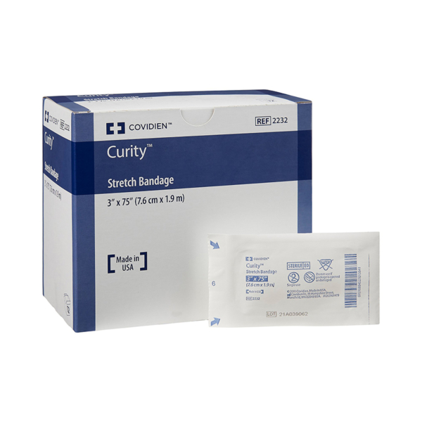 CURITY 2232 BANDAGE GAUZE STRETCH 3X75