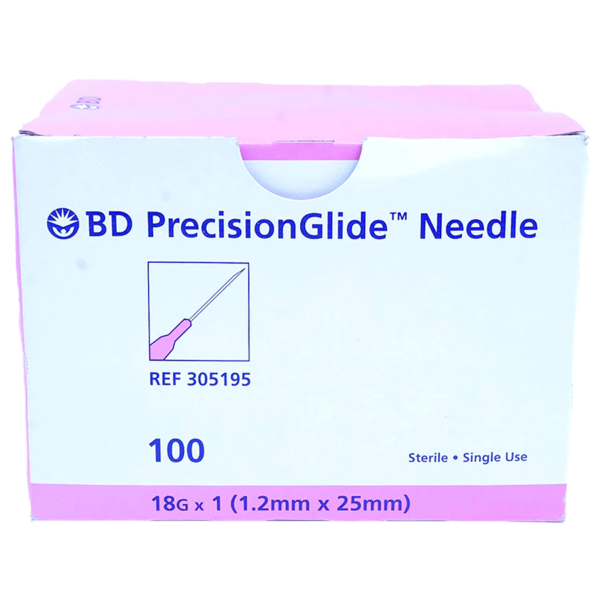 BD NEEDLE 18G W/ LL