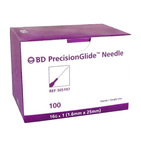 BD NEEDLE  16G X1 100/BX