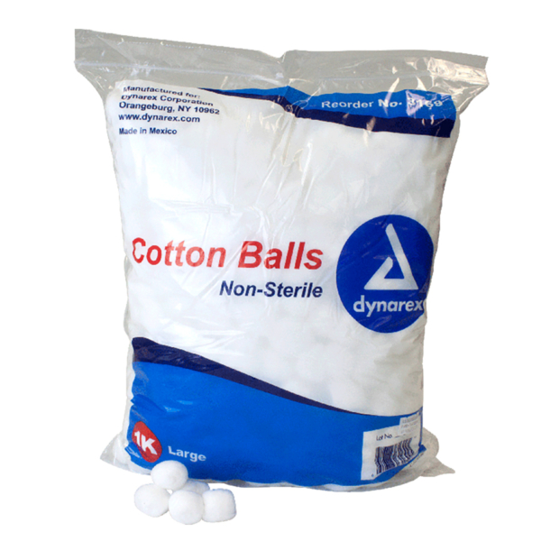 DYNAREX 3169 LARGE COTTON BALLS 1000/BG