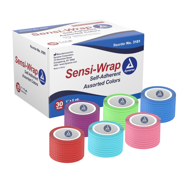 DYNAREX 3181 SENSIWRAP BANDAGE 1"X5 30/BX