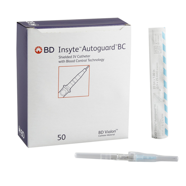 BD AUTO-G CATHETER 22GX1 50/BX