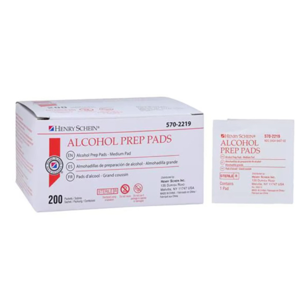 HS PREP PADS ALCOHOL MEDIUM 200/BX