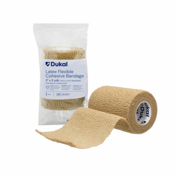 DUKAL 8035T COHESIVE BANDAGE TAN N/S 3"x5yd 24/CS