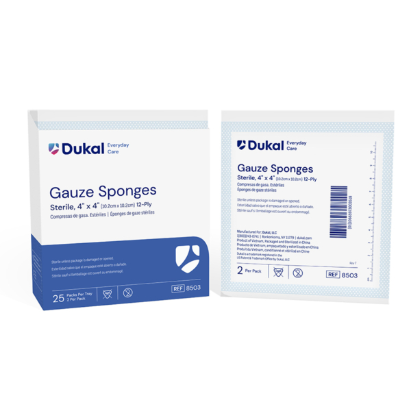 DUKAL 8503 GAUZE SPONGE 4X4 12PLY STER