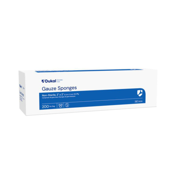 DUKAL 8506 GAUZE SPONGE 2X2 12PLY N/S