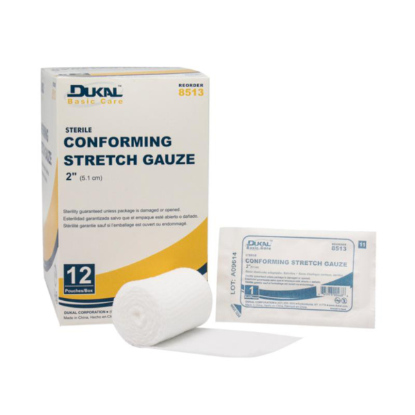 DUKAL 8513 STRLE BASIC CARE GAUZE 2" 12/B
