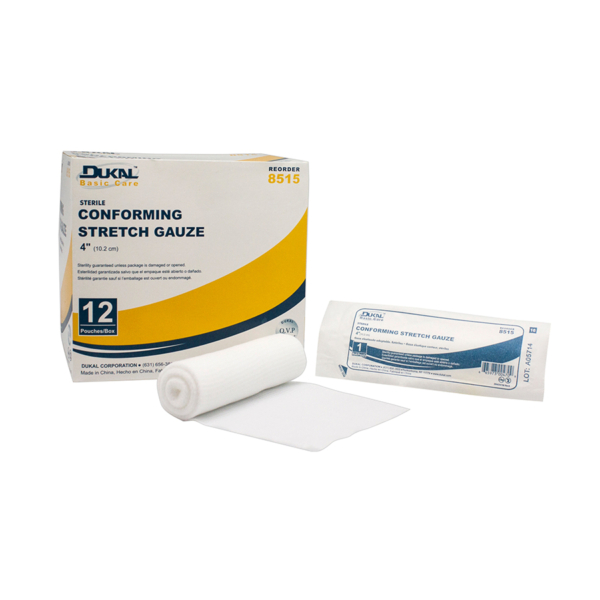 DUKAL 8513 STRLE BASIC CARE GAUZE 4" 12/B