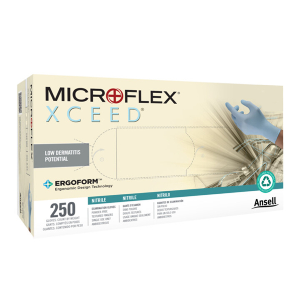 MICROFLEX XCEED GLOVES CHEMO M NTRL 250/BX