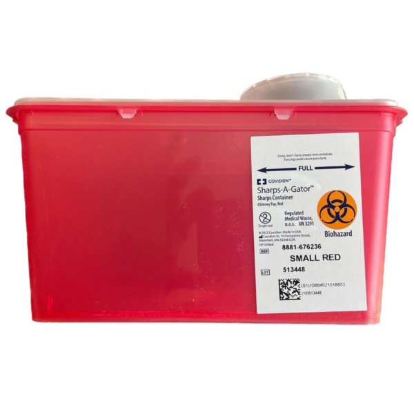 SHARPS CONTAINER 1GAL RED