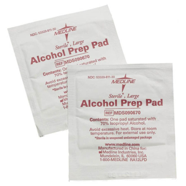 ALCOHOL PREP PAD 1.75X3