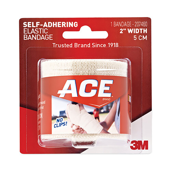 3M 207604 ELASTIC BANDAGE HOOK/LOOP 4"