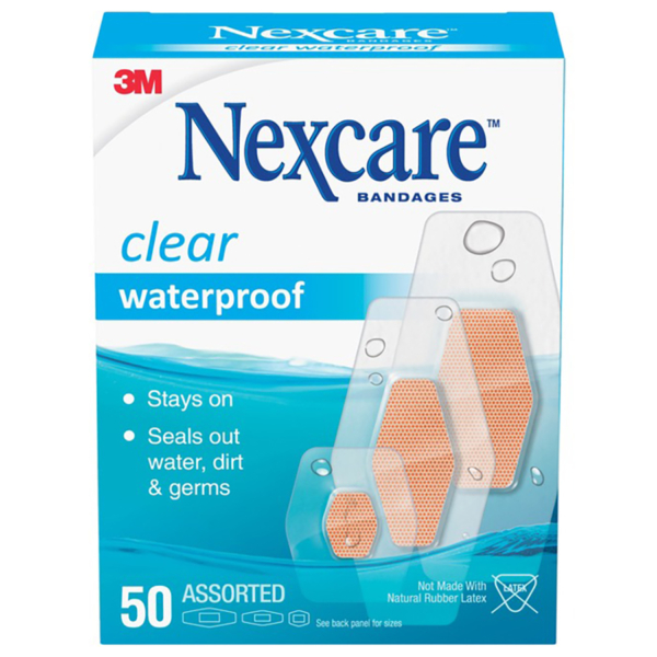 3M 43250 NEXCARE BANDAGES WATERPROOF 50/B