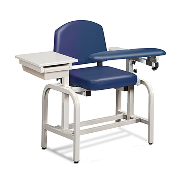 CLINTON BLOOD DRAW CHAIR DRAWER & FLIP ARM
