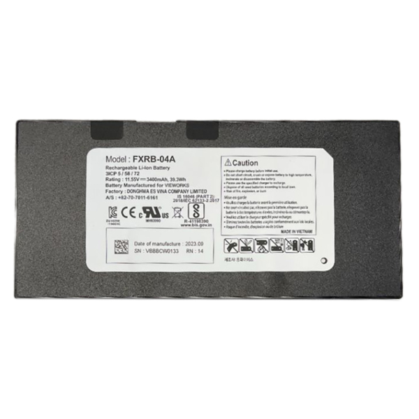 VIEWORKS VIVIX-S 3643VW DETECTOR BATTERY (FXRB-04A)